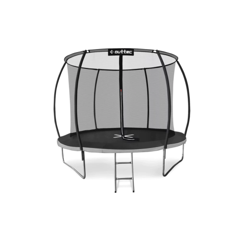 Купити Батут  Outtec Premium 10ft (312cm) чорно-сірий з внутрішньою сіткою у Києві - фото №1